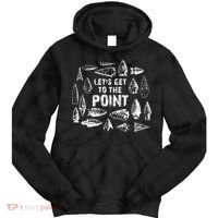 Trending Arrowhead Collector Arrowhead Native Artifact Hunting Tie Dye Hoodie thumb 0