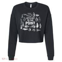 Trending Arrowhead Collector Arrowhead Native Artifact Hunting Cropped Pullover Crew thumb 0
