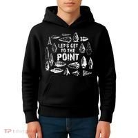 Trending Arrowhead Collector Arrowhead Native Artifact Hunting Kids Hoodie thumb 4