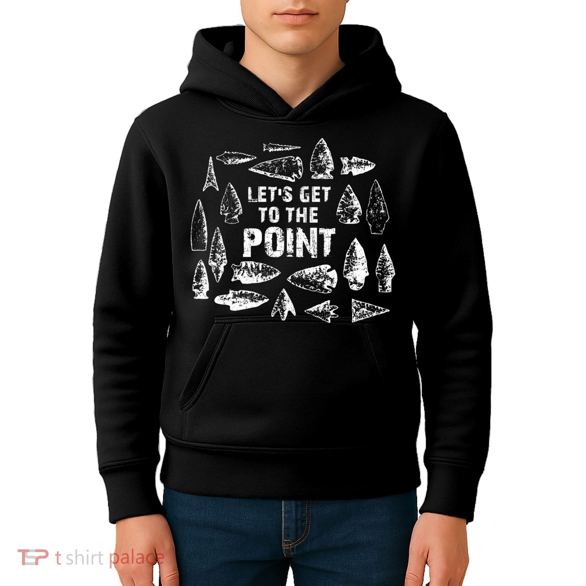 Trending Arrowhead Collector Arrowhead Native Artifact Hunting Kids Hoodie
