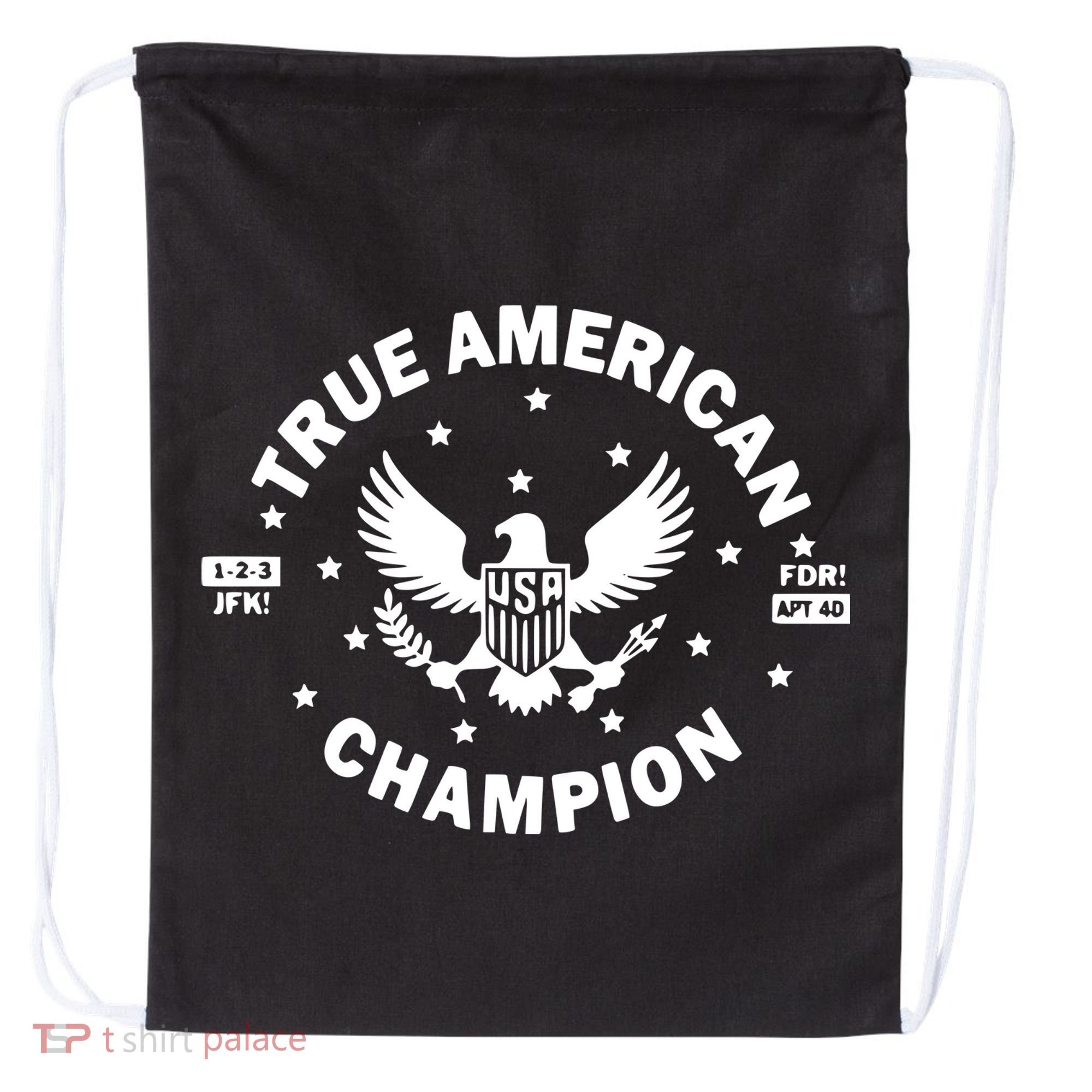 True American Champion Usa Drawstring Bag