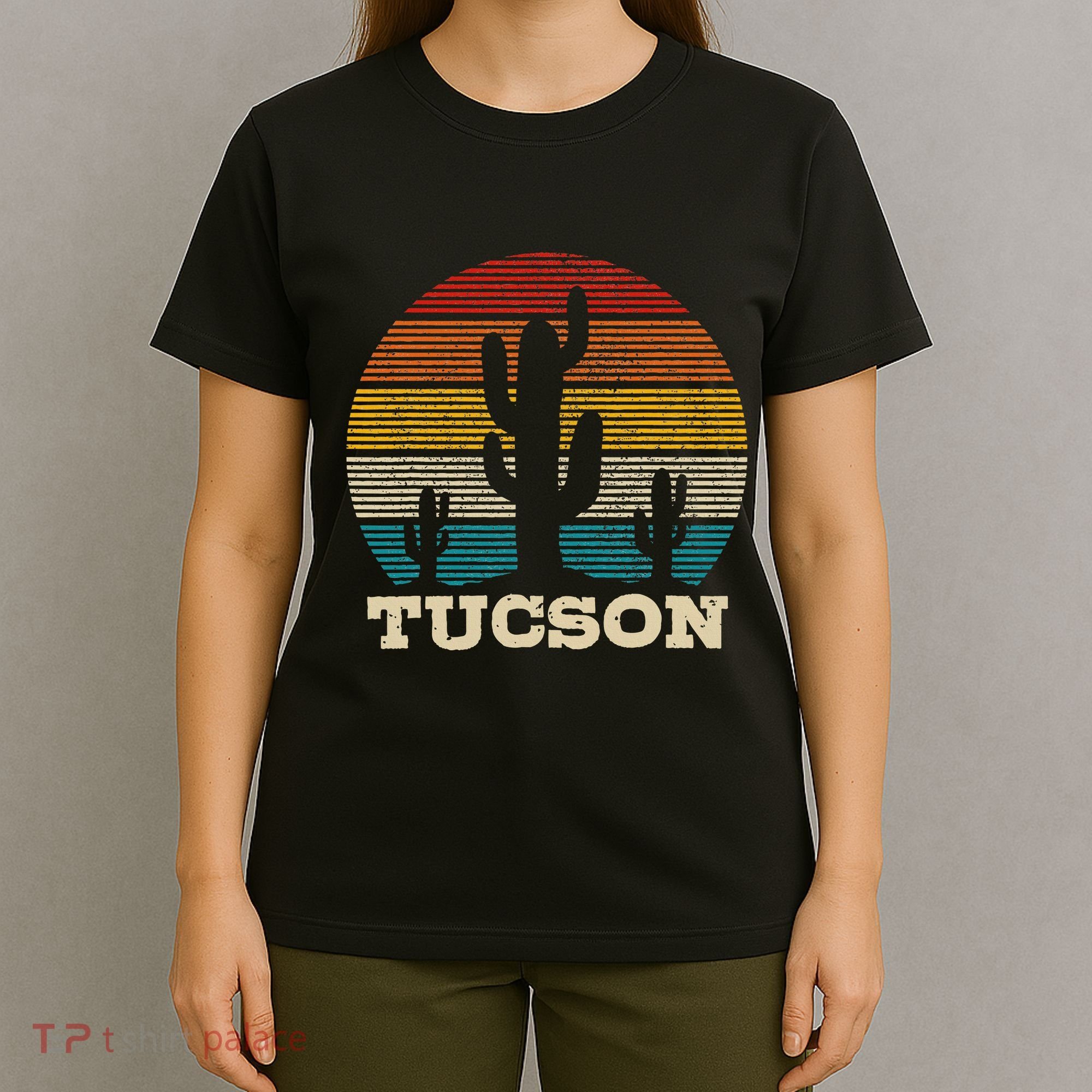Tucson Arizona Cactus Vintage Retro Desert Souvenir Gift T-Shirt