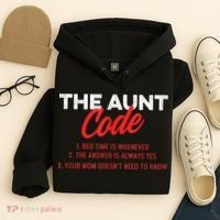 The Aunt Code Best Aunt Ever Favorite Aunt Cool Auntie Hoodie thumb 4