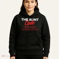 The Aunt Code Best Aunt Ever Favorite Aunt Cool Auntie Hoodie thumb 5