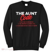 The Aunt Code Best Aunt Ever Favorite Aunt Cool Auntie Sweatshirt thumb 0