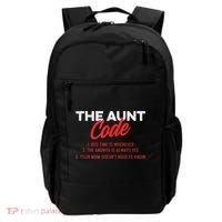 The Aunt Code Best Aunt Ever Favorite Aunt Cool Auntie Backpack thumb 0