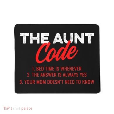 The Aunt Code Best Aunt Ever Favorite Aunt Cool Auntie Mousepad