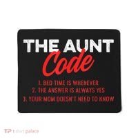 The Aunt Code Best Aunt Ever Favorite Aunt Cool Auntie Mousepad thumb 0
