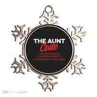 The Aunt Code Best Aunt Ever Favorite Aunt Cool Auntie Ornament thumb 0