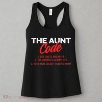 The Aunt Code Best Aunt Ever Favorite Aunt Cool Auntie Women's Tank Top thumb 3