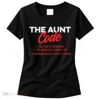 The Aunt Code Best Aunt Ever Favorite Aunt Cool Auntie Women's T-Shirt thumb 0