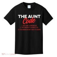 The Aunt Code Best Aunt Ever Favorite Aunt Cool Auntie Kids T-Shirt thumb 0