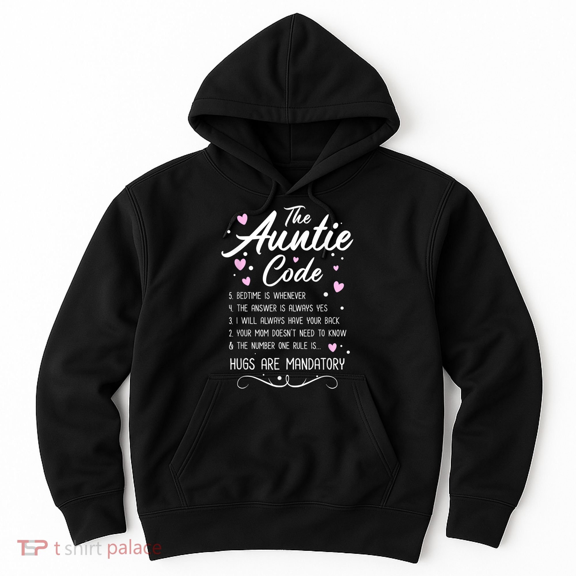 The Auntie Code Best Aunt Sister Niece Nephew Funny Hoodie