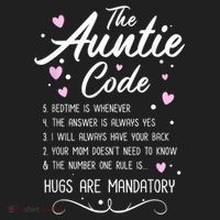 The Auntie Code Best Aunt Sister Niece Nephew Funny Beanie thumb 2