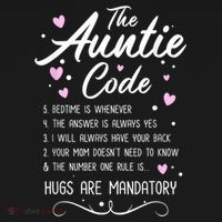 The Auntie Code Best Aunt Sister Niece Nephew Funny Visor thumb 3