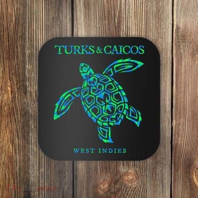Turks And Caicos Islands Sea Turtle Souvenir Coaster