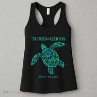 Turks And Caicos Islands Sea Turtle Souvenir Women's Tank Top thumb 3