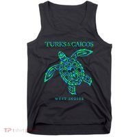 Turks And Caicos Islands Sea Turtle Souvenir Tank Top thumb 0
