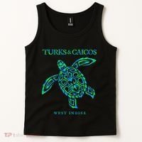 Turks And Caicos Islands Sea Turtle Souvenir Tank Top thumb 2