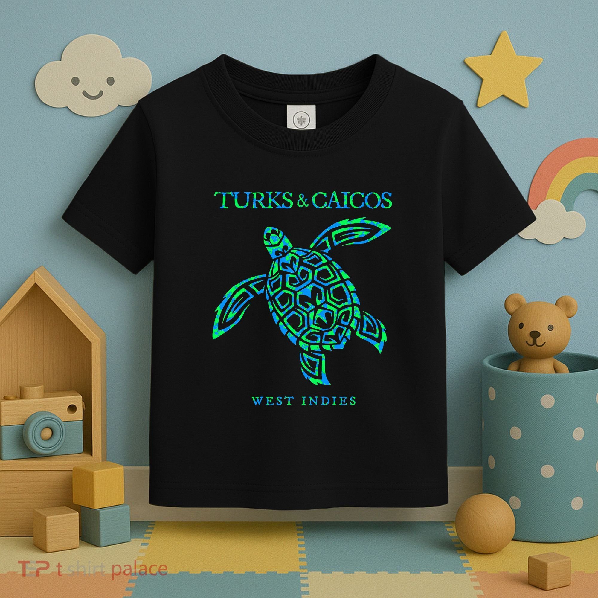 Turks And Caicos Islands Sea Turtle Souvenir Toddler T-Shirt