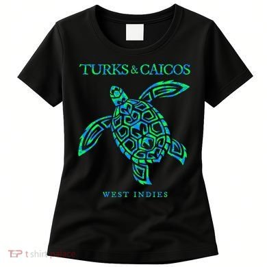 Turks And Caicos Islands Sea Turtle Souvenir Women's T-Shirt