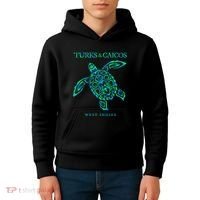 Turks And Caicos Islands Sea Turtle Souvenir Kids Hoodie thumb 4