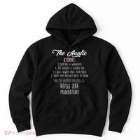 The Auntie Code Funny Aunt Hoodie thumb 0