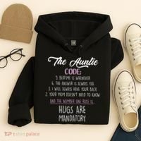 The Auntie Code Funny Aunt Hoodie thumb 4