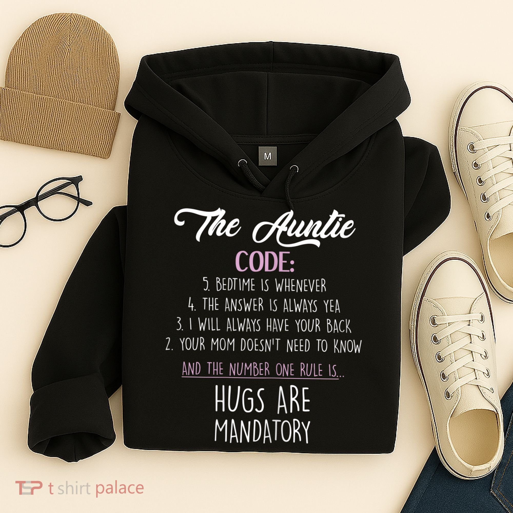 The Auntie Code Funny Aunt Hoodie
