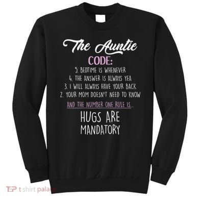 The Auntie Code Funny Aunt Sweatshirt