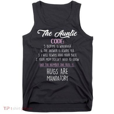 The Auntie Code Funny Aunt Tank Top