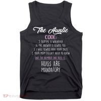 The Auntie Code Funny Aunt Tank Top thumb 0