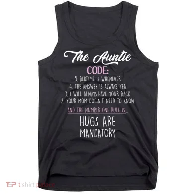 The Auntie Code Funny Aunt Tank Top