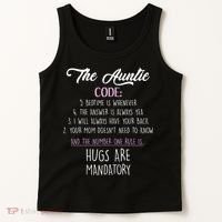 The Auntie Code Funny Aunt Tank Top thumb 2