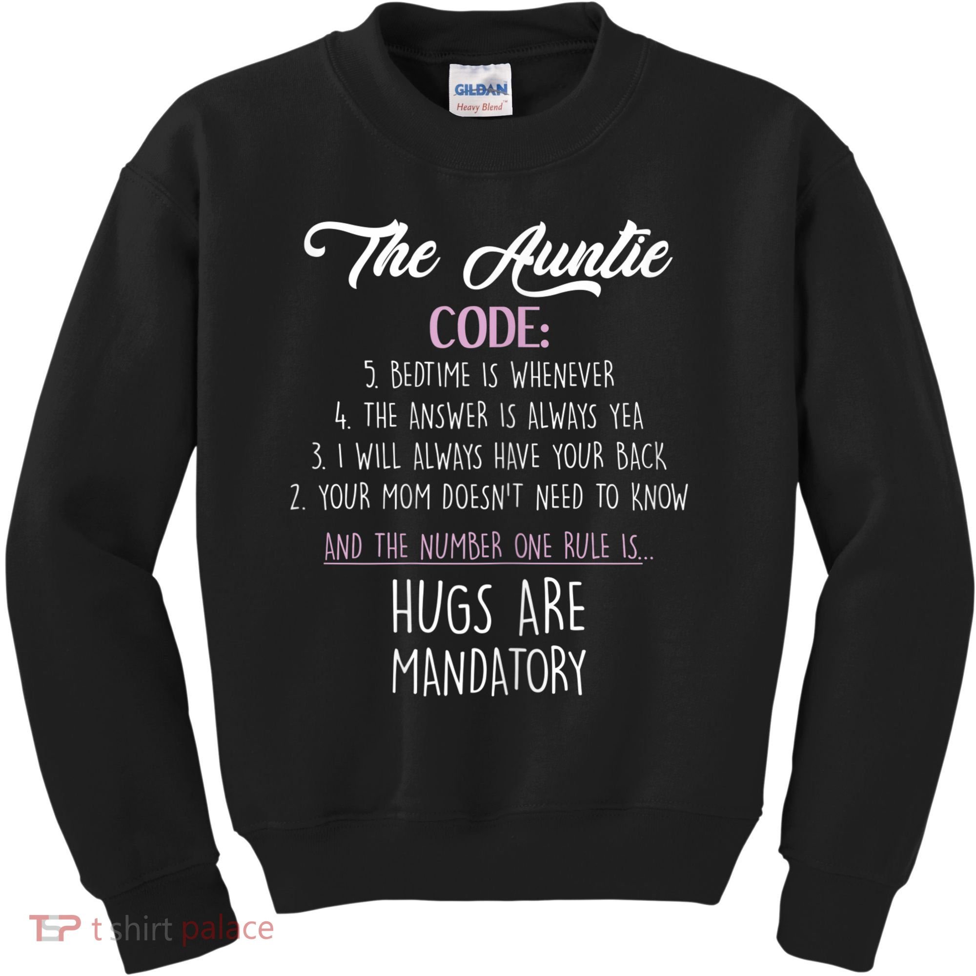 The Auntie Code Funny Aunt Kids Sweatshirt