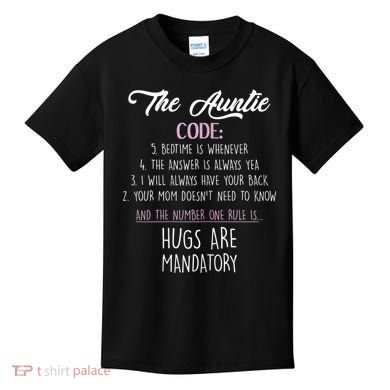 The Auntie Code Funny Aunt Kids T-Shirt