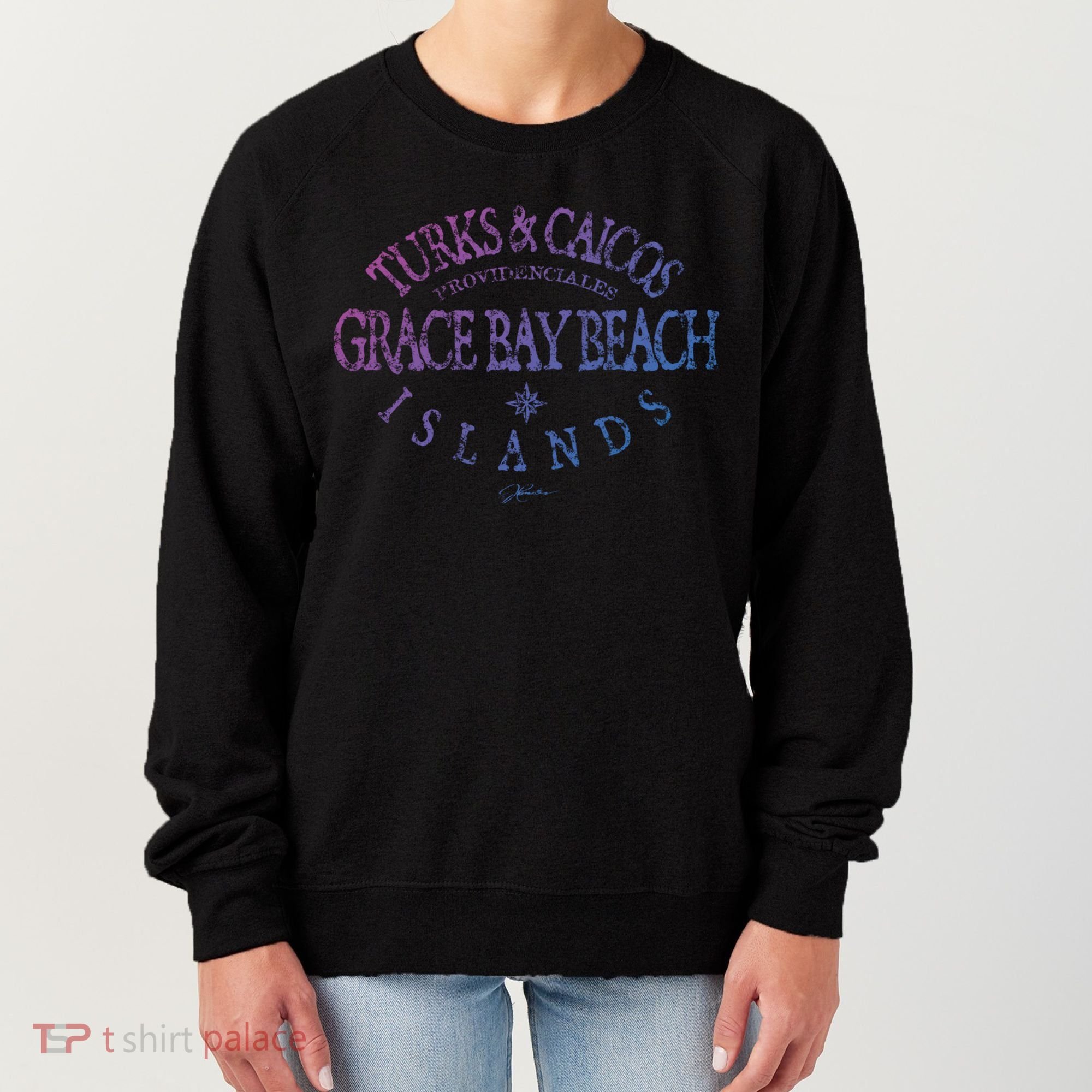 Turks And Caicos Islands Grace Bay Beach Gift Women's Sweatshirt