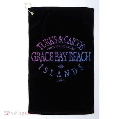 Turks And Caicos Islands Grace Bay Beach Gift Golf Towel