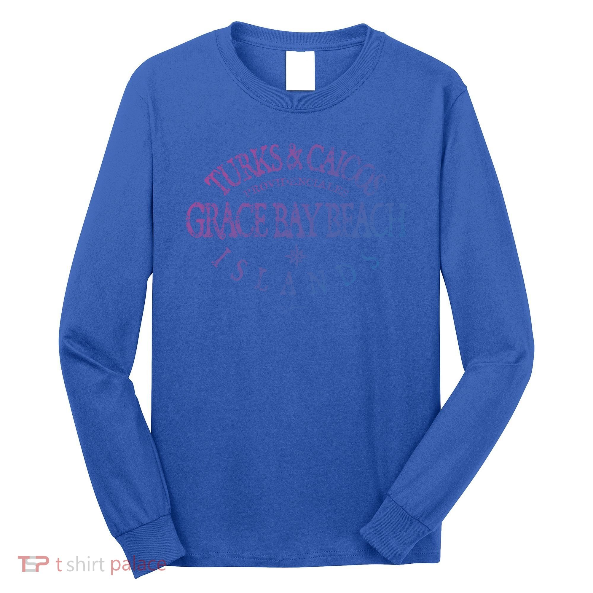 Turks And Caicos Islands Grace Bay Beach Gift Long Sleeve Shirt