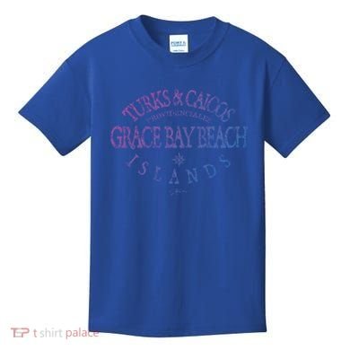 Turks And Caicos Islands Grace Bay Beach Gift Kids T-Shirt