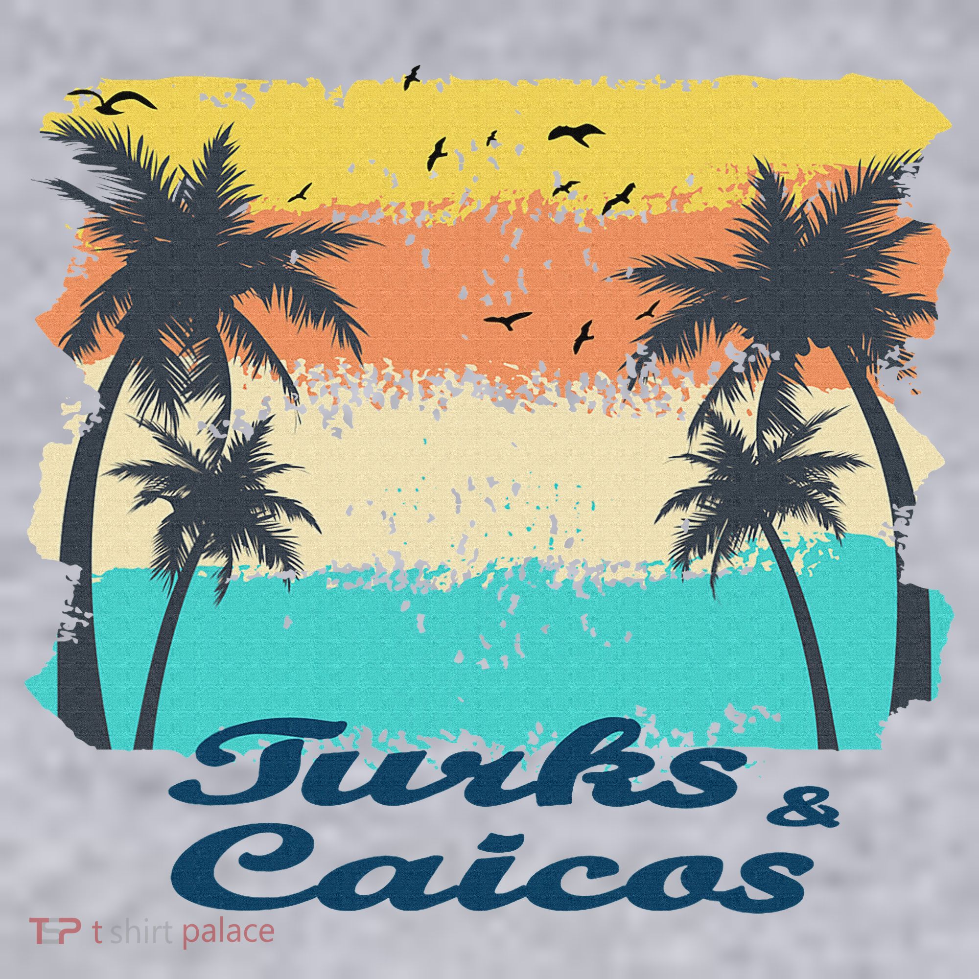 Turks And Caicos Palms Beach Caribbean Islands Souvenir Gift Women's Sweatshirt