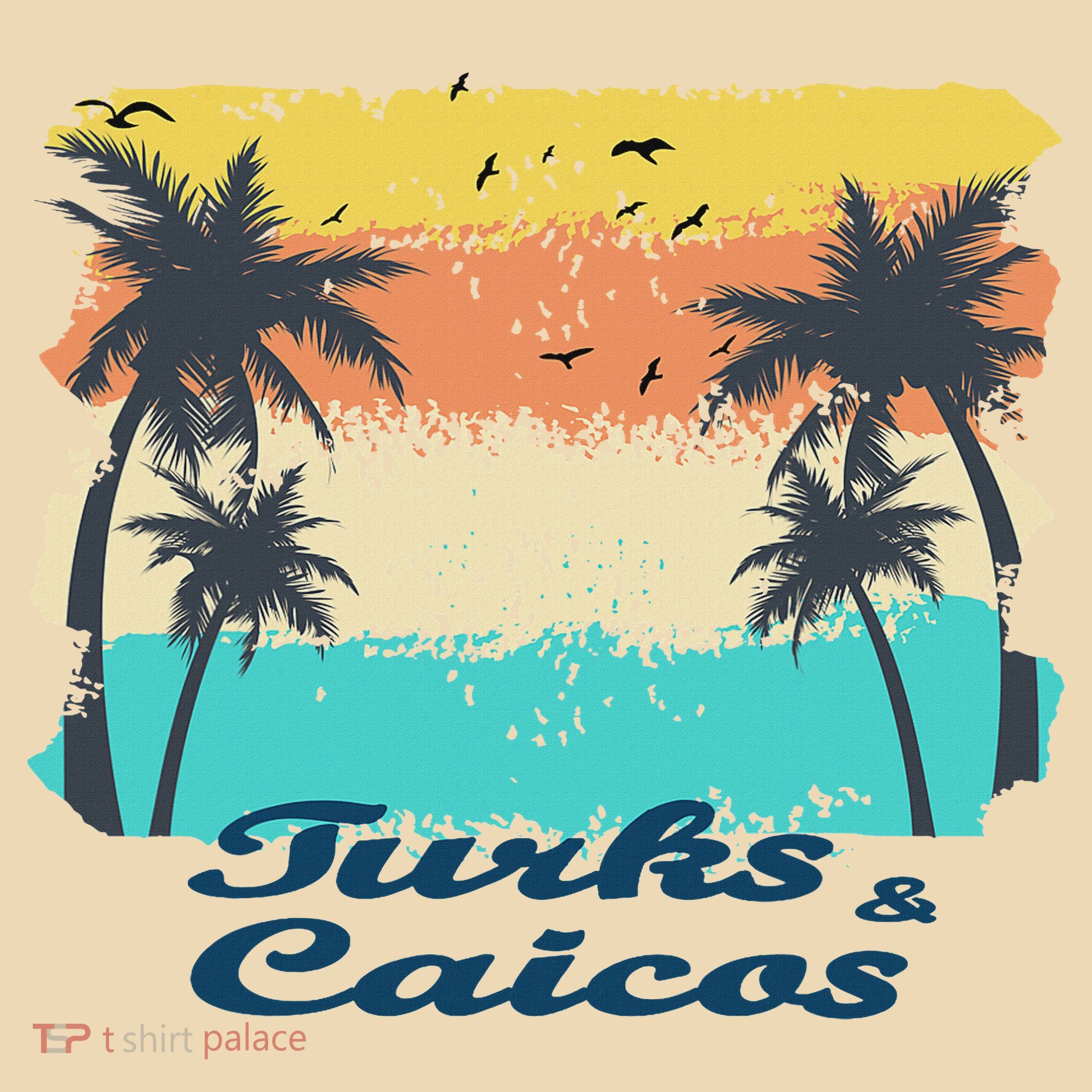 Turks And Caicos Palms Beach Caribbean Islands Souvenir Gift Tote Bag
