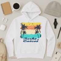 Turks And Caicos Palms Beach Caribbean Islands Souvenir Gift Hoodie thumb 3