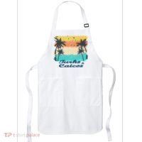 Turks And Caicos Palms Beach Caribbean Islands Souvenir Gift Apron thumb 0