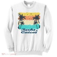 Turks And Caicos Palms Beach Caribbean Islands Souvenir Gift Sweatshirt thumb 0