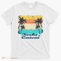 Turks And Caicos Palms Beach Caribbean Islands Souvenir Gift T-Shirt thumb 0