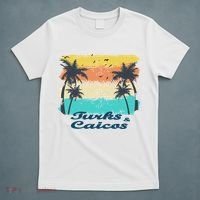 Turks And Caicos Palms Beach Caribbean Islands Souvenir Gift T-Shirt thumb 5