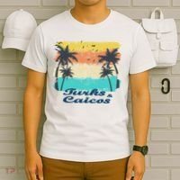 Turks And Caicos Palms Beach Caribbean Islands Souvenir Gift T-Shirt thumb 6