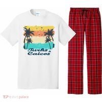 Turks And Caicos Palms Beach Caribbean Islands Souvenir Gift Pajama Set thumb 0
