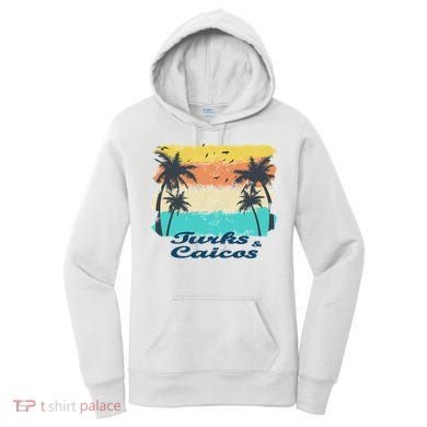 Turks And Caicos Palms Beach Caribbean Islands Souvenir Gift Women's Hoodie